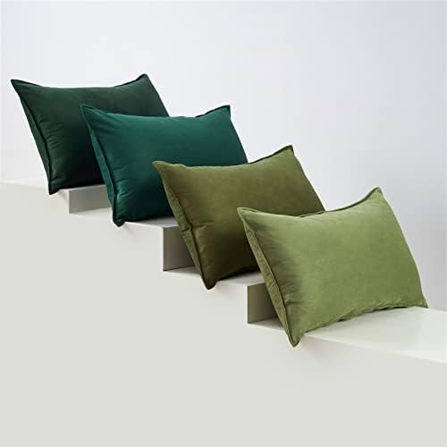 Topfinel Grey Winter Throw Pillow Cushion Covers 30cm x 50cm Sofa Bed Colorful Oblong Soft Case 12x20 Velvet Scatter Decorative Pillow Cover for Livingroom Bedroom Invisible Zipper,Set of 4