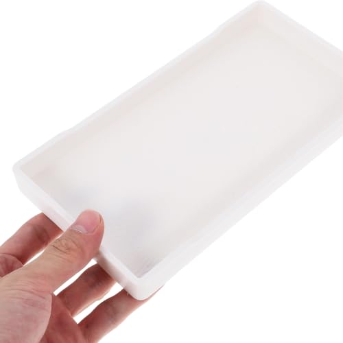 Bandeja para baño de melamina blanca de 5 piezas rectangular 5