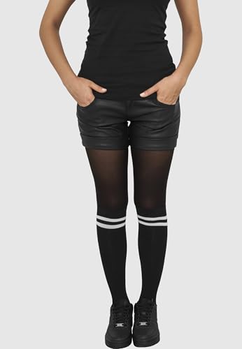 Urban Classics TB770 Damen Matt Fein Kniestrümpfe Ladies College Socks, Gr. 37/38 (Herstellergröße: 36-39), Mehrfarbig (blk/wht 50) (Packung mit 2)