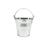 6pcs Metal Mini Bucket Candy Box Buckets with Handles Gift Pails for DIY Craft Floral Projects and Bridal Wedding Party Souvenirs Baby Showers (Silver)
