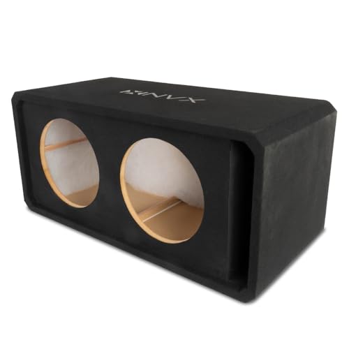 Caisson de basses scellé double 20,3 cm NVX NE82S en MDF avec polyfil