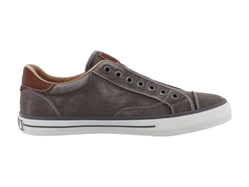 MUSTANG Herren Slip-On Sneaker Calogero Canvas Grau 49 EU – Ansicht 3