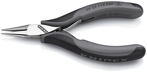 Miniatura 2 de Knipex Alicate De Montaje Para Electrónica Esd Con Articulación Machihembrada Con Mangos Multicomponente 115 Mm, 35 22 115 Esd