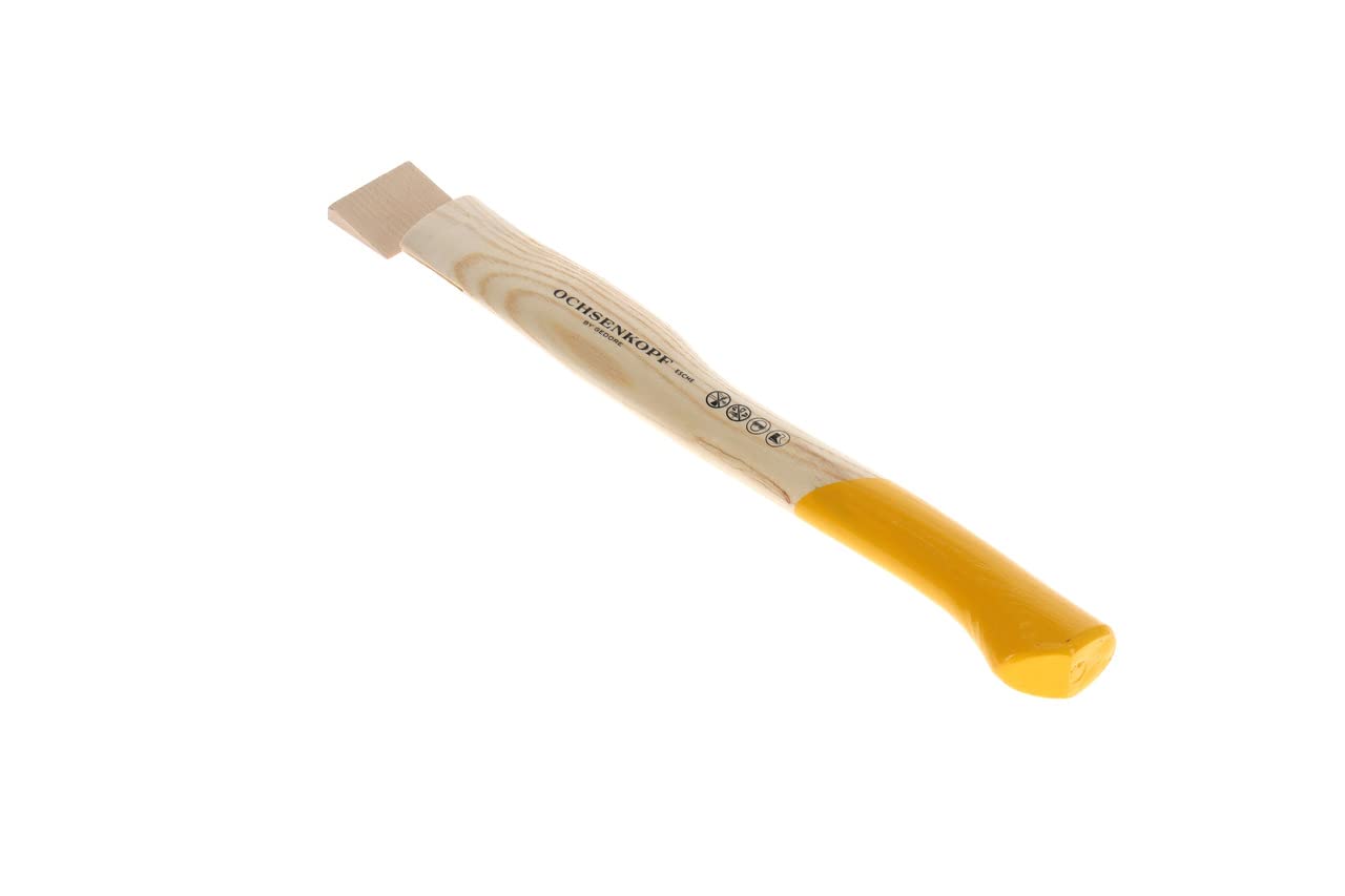 OCHSENKOPF Manico di Ricambio per Zappino Tiratronchi Ascia Forestale, Manico in Frassino, 380 mm, 205 g, a Forma di Piede di Porco, Utensile Forestale, OX E-78 E-0380