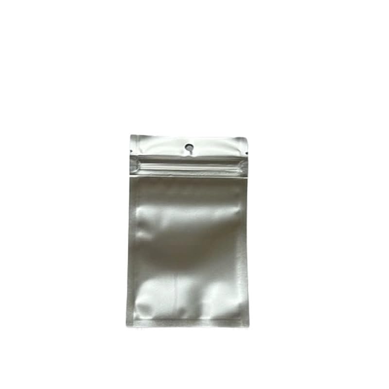 Amazon.co.jp: チャック付きOPP袋 シルバー (8cmx12.8cm) 500枚組