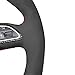 MEWANT Steering Wheel Cover for Audi A5 / A7 / RS 5 / RS 7 / S3 / S4 / S5 / S6 / S7 2013 Steering Wheel Hand Stitch Carbon Fiber and Suede Steering Wheel Wrap