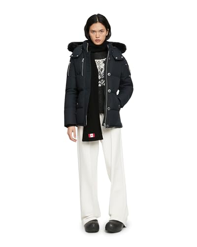 Amazon.com: Moose Knuckles Women's 3Q Jacket, Navy with Black