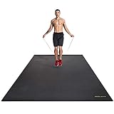 Miramat® Mega - Very Large Premium Exercise Mat (214 x 153 cm; 7mm Thick) - Durable Non-Slip Workout Mats for Home Gym, Crossfit, P90X, HIIT, Cardio Equipment, Yoga, and More Image