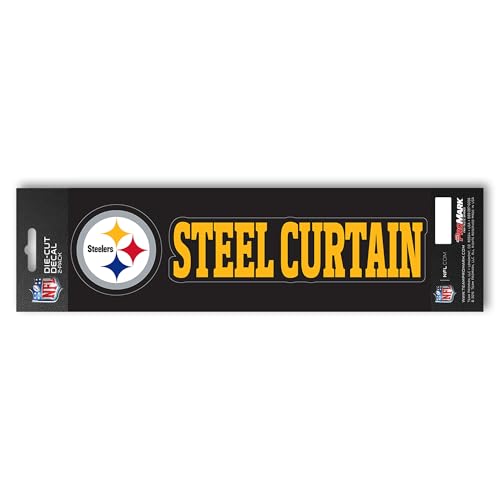 Image of Promark NFL - Pittsburgh Steelers Team Slogan Decal 3” x 12”