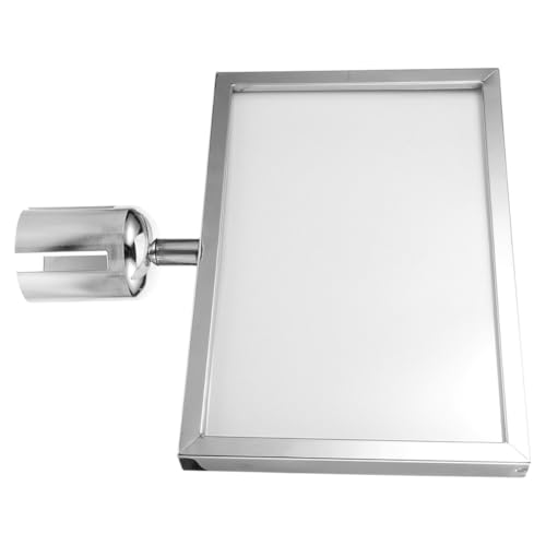 Cadre porte-affiche en acier inoxydable argenté PRETYZOOM portable