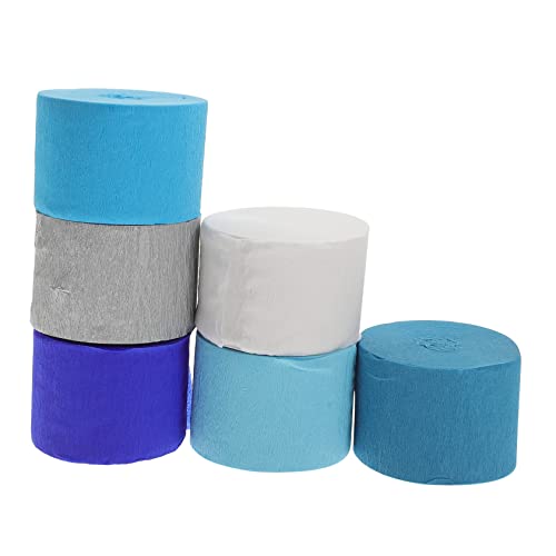 VILLCASE 30 Rolos Papel Crepom Decorativo Decorações Aniversário Serpentinas Céu Filhos Da Luz Papel