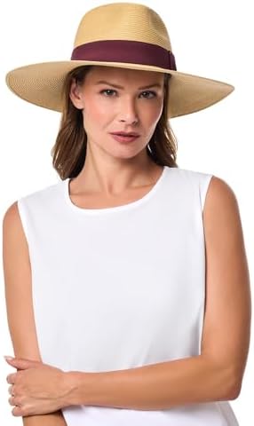 Women's Large Brim Fedora - UPF 50+ Sun Protection - Christy