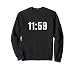 Last Minute Costume 11:59 Funny Word Pun Halloween Sweatshirt