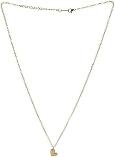 Stainless Steel Necklace With Small Heart Design For Girl - Gold