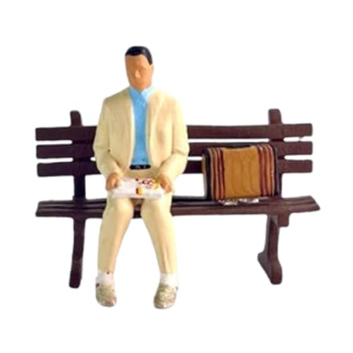 kowaku Miniature Diorama Men Figure, 1/64 Scale People Figure for Micro Landscapes Diorama Decoration