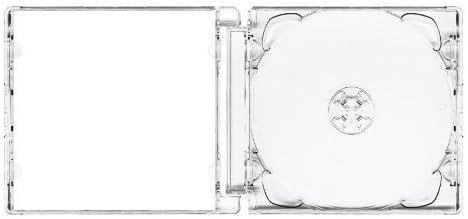 CD / DVD Super Jewel Box 10.4mm Standard Cases for 1 or 2 Disc with Super Clear Tray (Pack of 25)