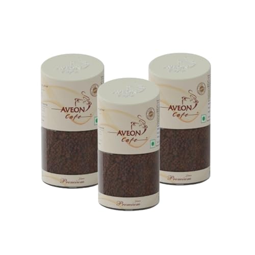 Image of Aveon Cafe Premium Instant Coffee 3 x 50g | Rich Aroma & Smooth Flavor | Agglomerated Blend with Arabica & Robusta | 100% Pure Coffee (Pack of 3)