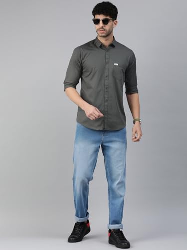 Image of Majestic Man Men Classic Slim Fit Pure Cotton Casual Shirt