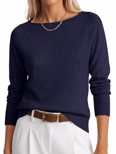Image of ANRABESS Women Long Sleeve Rolled Neck Fall Lightweight Sweaters Top