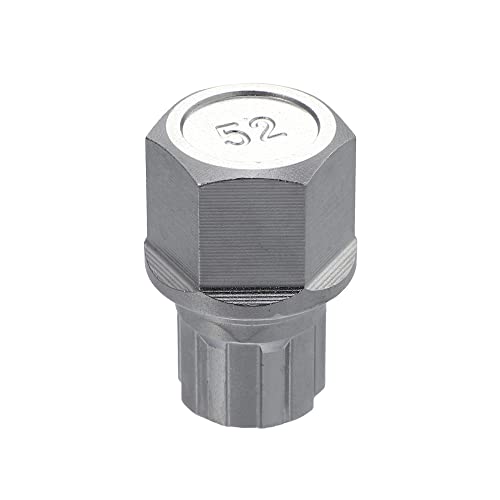 X AUTOHAUX Coche Rueda Bloqueo Orejeta Tuerca Antirrobo Zócalo Llave Rueda Bloqueo Llave 52/7 puntos Extractor de Pernos de Cubo