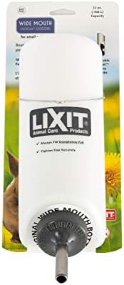 Lixit Small Animal Wide Mouth BPA-Free Water Bottle, 32 Oz