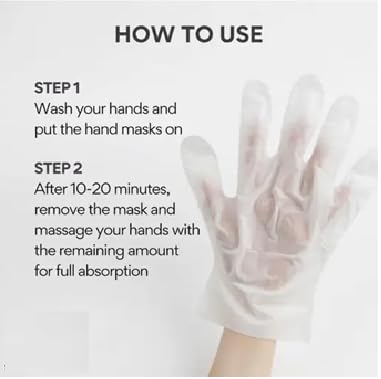 NIYANETAIL Hand Mask Moisturizing Gloves with Shea Butter – Hydrating & Exfoliating Hand Treatment for Dry, Cracked, Rough Hands – Hand Peel Mask for Men & Women 2