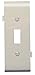 Legrand-Pass & Seymour PJSC1LA Sectional Thermoplastic Wall Plate Junior Jumbo Toggle Center Section, Light, Almond