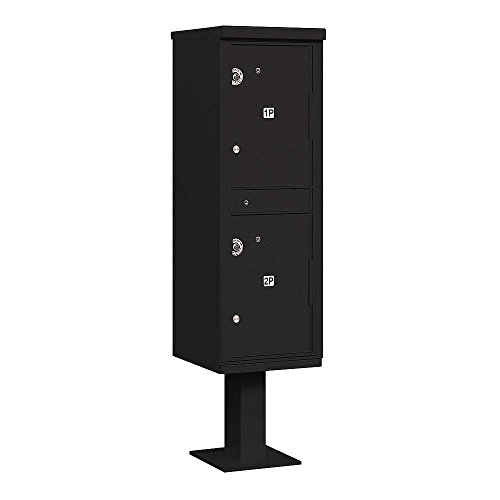 Salsbury 2-Compartment Parcel Locker in Black