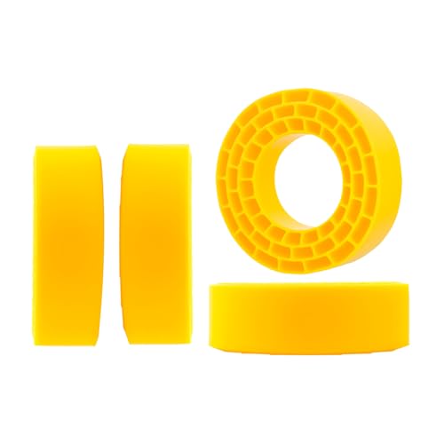 Insert en caoutchouc silicone jaune : résolvez le manque d'accroche des pneus