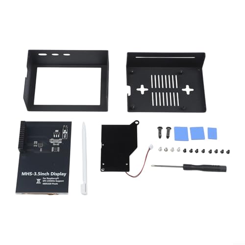 Écran tactile Raspberry Pi 5 3.5 pouces LCD avec refroidisseur actif noir - 4