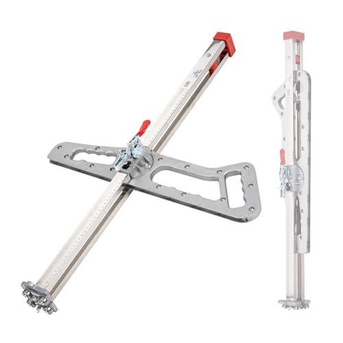TOPWAY Cortador manual de paneles de yeso con mango de aluminio plegable, ancho de corte de 60 cm, herramienta de corte de paneles de yeso para carpintería, bricolaje, mejoras para el hogar