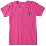 Life is Good Womens Graphic T-Shirt V-Neck Collection