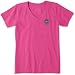 Life is Good Womens Graphic T-Shirt V-Neck Collection