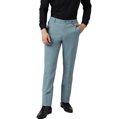 Image of SUBTRACT Slim-Fit Stretchable Lycra Formal Pants for Men with Flexible Waistband | Stylish Men's Wear Trousers for Office or Party |Dress Trouser Pant