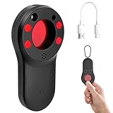 AXVRAV Detector de cámara oculta inalámbrico, detector de chinches con alarma vibratoria, escáner infrarrojo, 720 h, tiempo de espera, portátil, para hotel, oficina, viajes, baño, vestuario