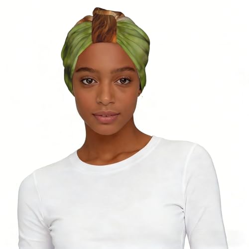 GRatka Perro Golden Retriever,Gorro de dormir suave para mujer, bandana, pañuelo elástico para la cabeza, gorro tipo beanie