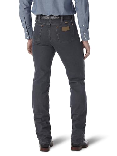 Wrangler Men's Cowboy Cut Slim Fit Jean Jeans, Charcoal Grey, 28W / 30L