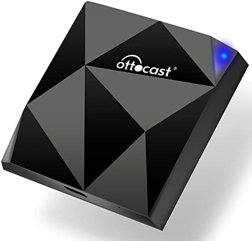 OTTOCAST Wireless CarPlay Adapter for iPhone - 2023 Upgrade Wired to Wireless Apple Carplay Dongle - 5GHz WiFi, Low Latency, Plug & Play, Online Update