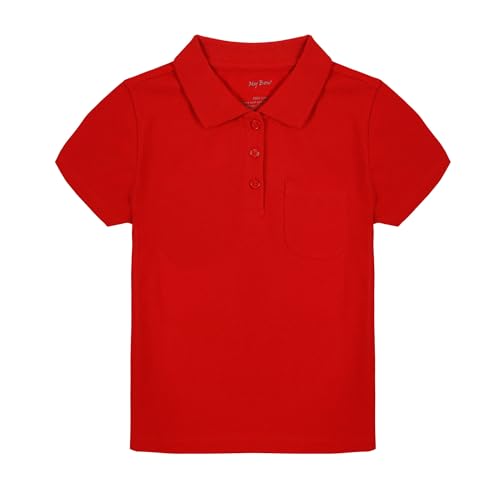 Image of Girls Cotton Polo Tshirts Short Sleeve