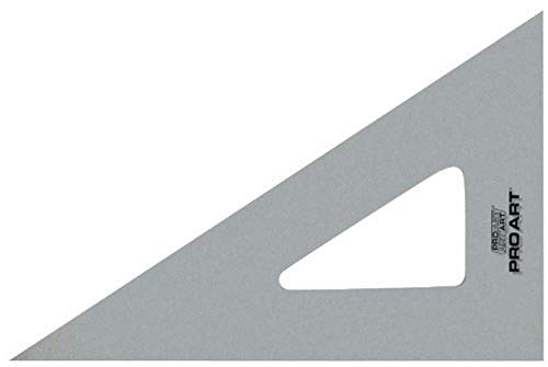 PRO ART 12-Inch 30/60-Degree Triangle, Clear