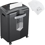 Bonsaii 12-Sheet Micro Cut Shredders and 24-Pack Shredder Lubricant Sheets
