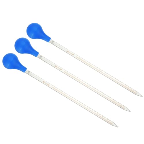 Kit pipettes compte-larmes graduées 25ml en verre pour éviter les erreurs de dosage