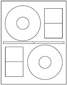 200 Label Outfitters® Brand Stomper Pro Format CD-DVD Labels (100 Sheets)