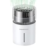 Mimoqk Umidificatore a evaporazione - Ionizzatore d'aria con ioni negativi,Umidificatore evaporativo da ufficio 5L con cento livelli,per la casa camera da del bambino ufficio viaggio