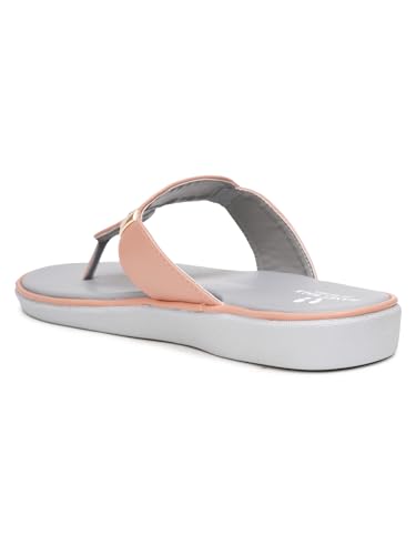 Image of Women's Elevate Comfort Flat Sandals Cushioned Adjustable & Stylish Slip-Resistant Design For Girls /Ladies
