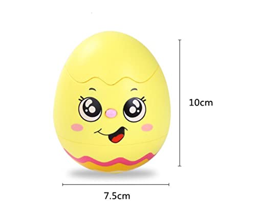 Image of VGRASSP Push and Back Roly Poly Musical Funny Tumbler Egg Toy Wobbling Bell Visual Development Light Toy for Your Child- 1 Piece (Color as per Stock)