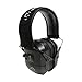 WALKER'S Ultimate Power Muff - Noise Reducing 26dB NRR Hunting Gun Range Shooting Ear Protection Black Electronic Earmuffs with AFT, 2 AAA Batteries Included