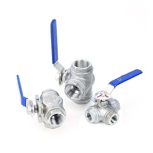 Válvula de bola de tres vías DN20 tipo L para el control seguro de agua y aire en redes 6