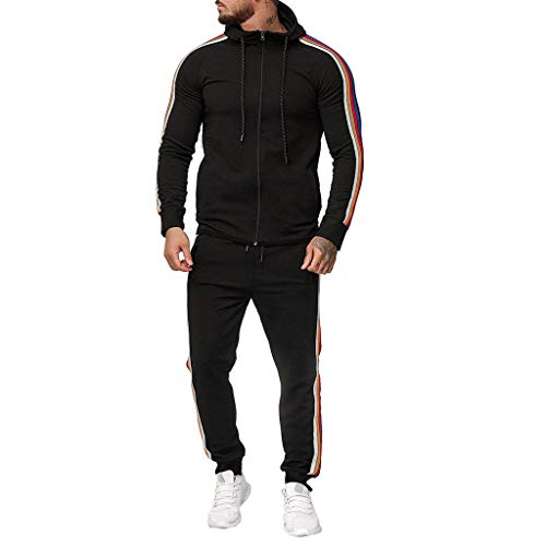 POLP Sudaderas con Capucha Hombres Conjunto Dos Piezas 2019 Casual Traje de suéter Deportivo Otoño Chándales Hombre Invierno Chaqueta Deportiva Ropa de Abrigo Manga Larga