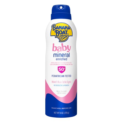 Banana Boat Mineral Enriched Baby Sunscreen Spray SPF 50, 6 oz - image 1